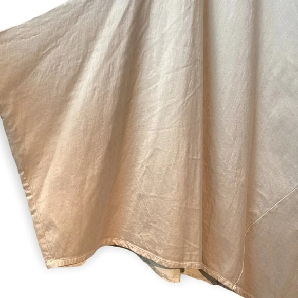 bryn Walker Beige  Asymmetrical 3/4 Sleeve Tunic Dress - Picture 8 of 12